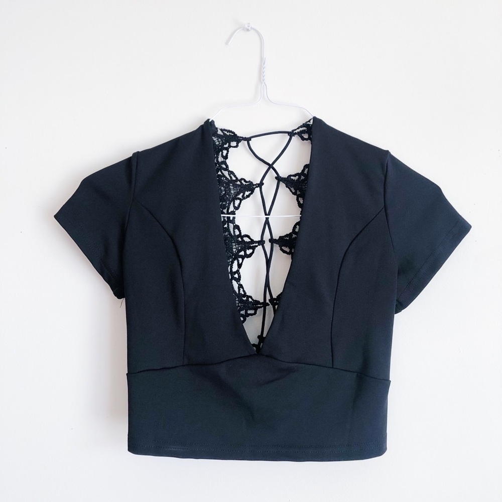 Sexy Lace Up Crop Top